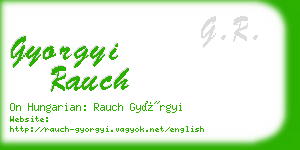 gyorgyi rauch business card